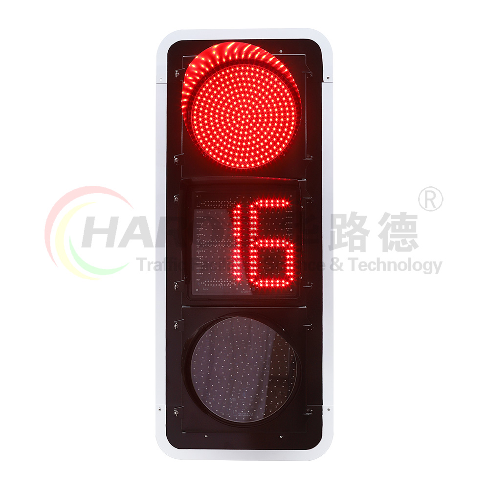 內嵌雙8數顯非機動車信號燈-1